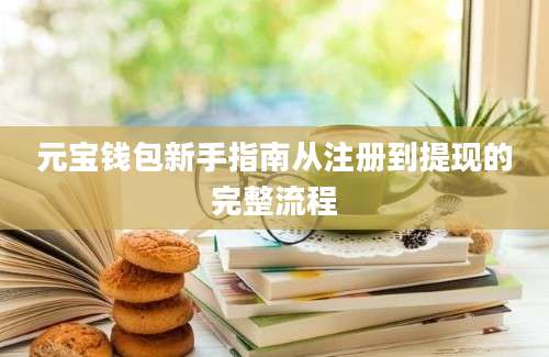 元宝钱包新手指南从注册到提现的完整流程